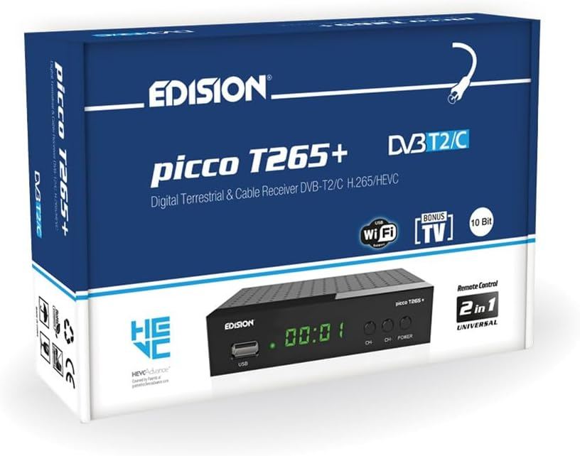 Edision Picco T265+ — vista frontal en uso